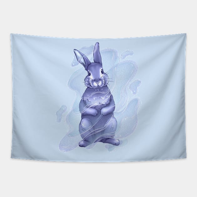 The Year of the Blue Water Rabbit 2023 Tapestry by Incredible worlds