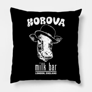 Korova Milk Bar (Black Print) Pillow