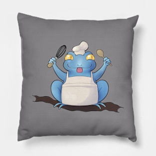 Chef Frog (Chefin'Touch) Pillow