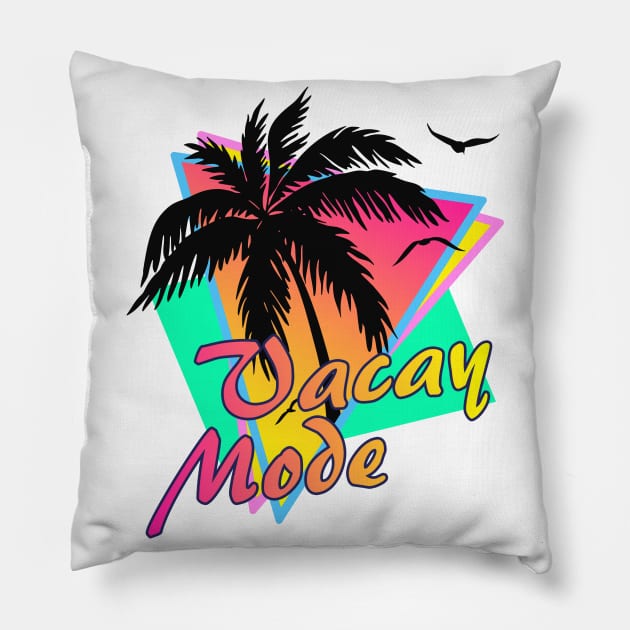 Vacay Mode Pillow by Nerd_art