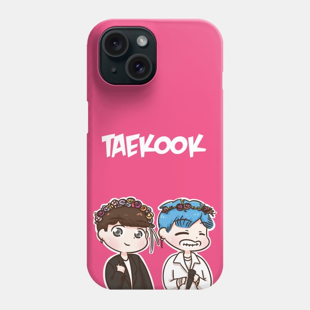 BTS Taekook flower Phone Case by Oricca