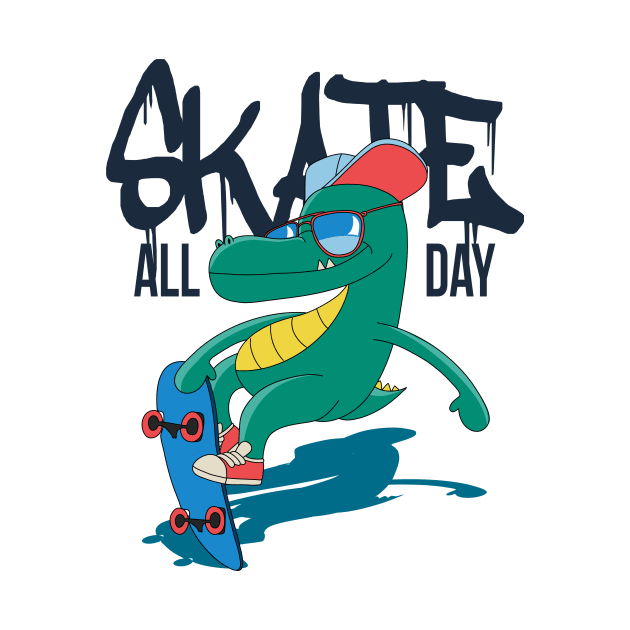 Skate dino by D3monic