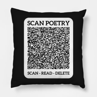 Scan Poetry Project - My Spirit Will Not Haunt The Mound Pillow