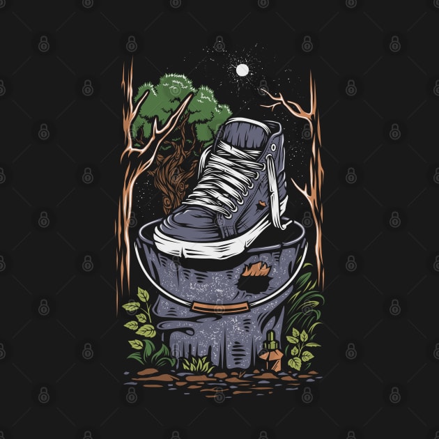 Sneaker In Pot Forest by Mako Design 