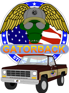 Gator Back Stuntman Association Truck Magnet