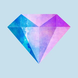 blue & purple diamond T-Shirt