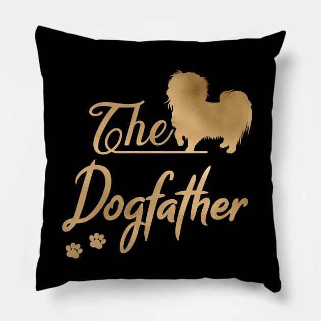 The Shih Tzu Dogfather Pillow by JollyMarten