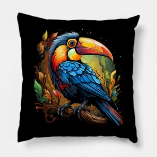 Toucan Rainbow Pillow