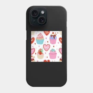 Cupcake valentine Phone Case