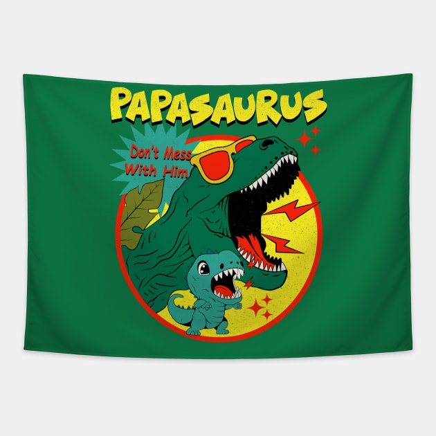 Papasaurus Tapestry by Oiyo