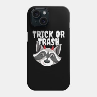 Trick or Trash - Devil Raccoon Phone Case