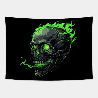 Ethereal Glow Skull Tapestry