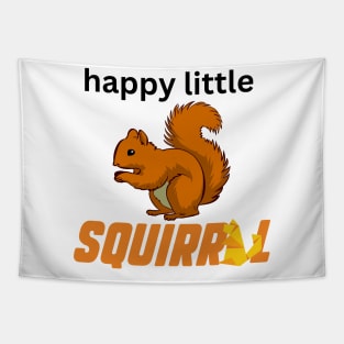 Happy Little Squirrel Tapestry