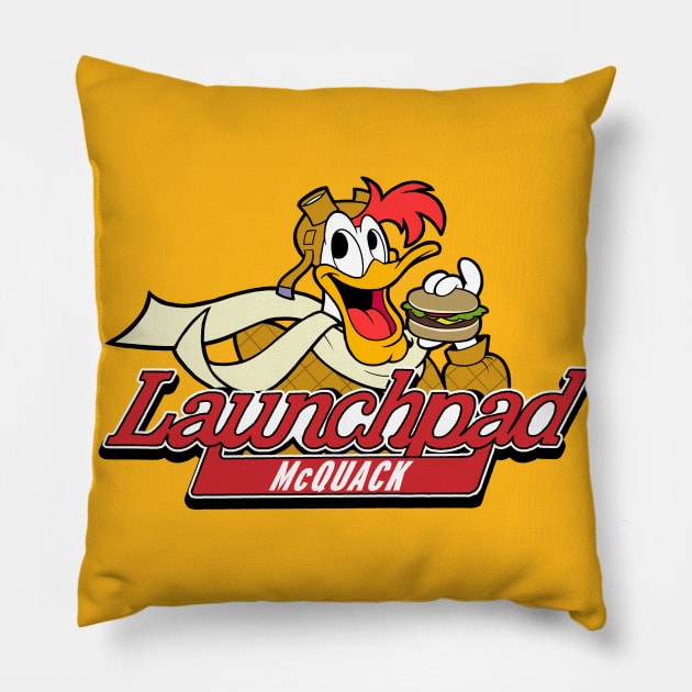 Crazy Good Launchpad McQuack Pillow by JoTheZette