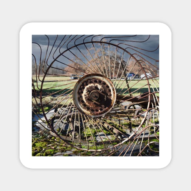 Spiral Wagon Wheel Magnet by KWAPhoto