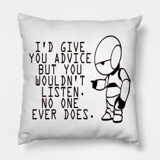 Marvin Advice - Hitchhikers Guide to the Galaxy Pillow