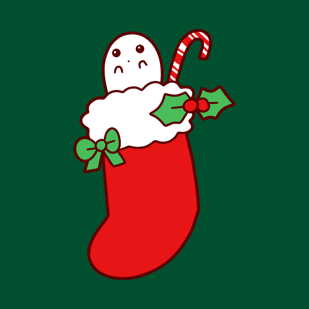 Cute Christmas Stocking Ghost by saradaboru