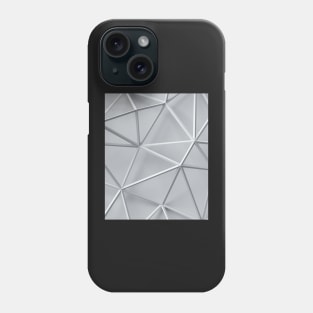 Geometric photo Print in Grey Phone Case