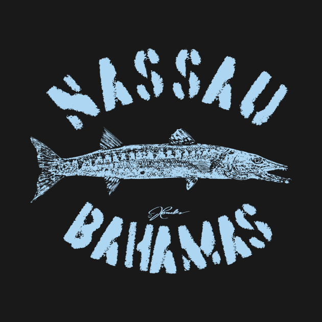 Nassau, Bahamas, Great Barracuda (Distressed) by jcombs