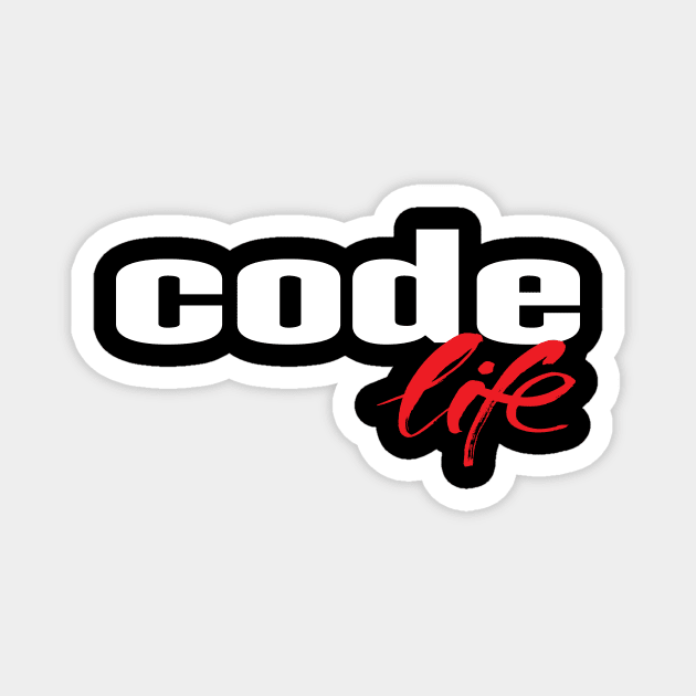 Code Life Programming Artificial Intelligence Robotics Magnet by ProjectX23Red