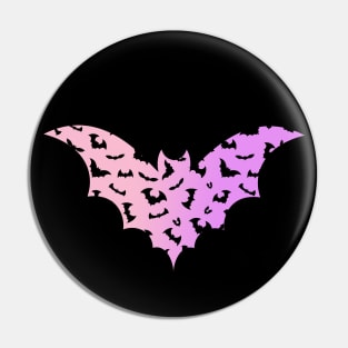 Pastel punk pink bat Pin