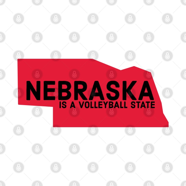 Nebraska is a volleyball state by Designedby-E