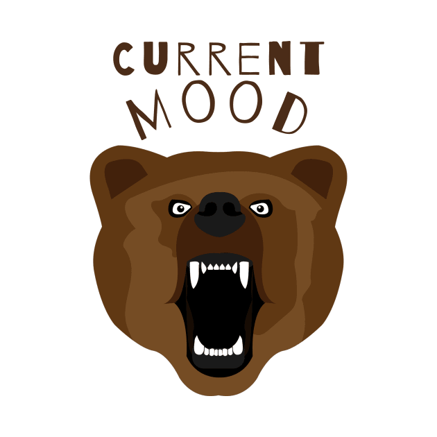 Funny Bear Current Mood Grumpy Gifts by gillys