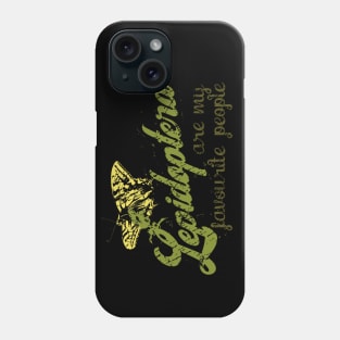 Funny bug Vintage Retro Lepidoptera are my favourite people Phone Case