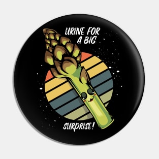 Asparagus - Urine For A Big Surprise! Funny Vegetable Pun Pin