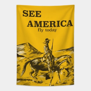 See America "By Plane" Tapestry