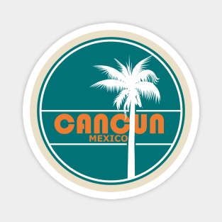 Retro Cancun Mexico Vacation Gift Magnet