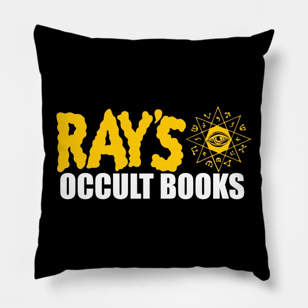 Ray's Occult Books Pillow by spicytees