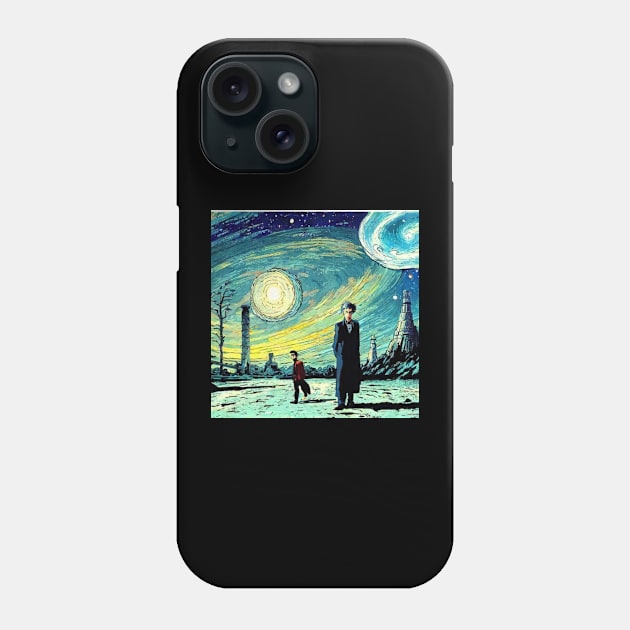 Doctor in Van Gogh Starry Night Scenery Phone Case by DaysuCollege