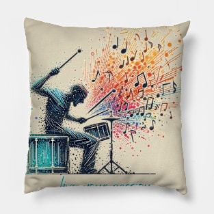 Percussionniste passionné Pillow