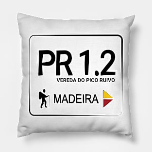 Madeira Island PR1.2 VEREDA DO PICO RUIVO logo Pillow