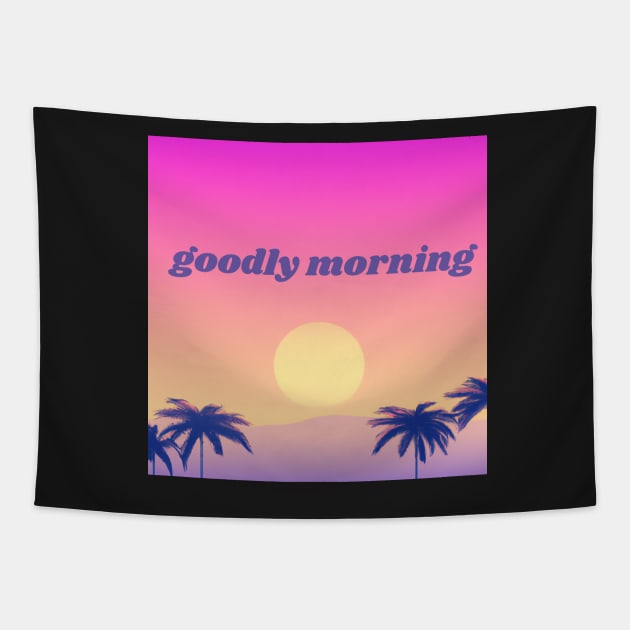 Goodly morning positive quote Tapestry by SJG-digital