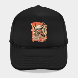 Retro Soundzilla Black - A Monstrous Vinyl Record Player Hat