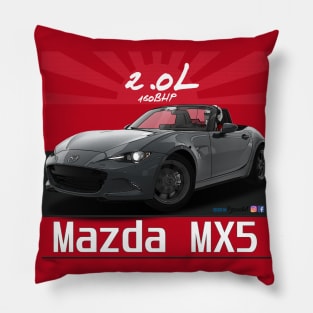 Mazda MX5 ND Grey Blue Pillow