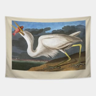 Audubon Great White Heron Tapestry