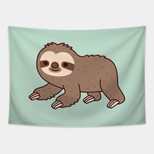 Cute Crawling Sloth Tapestry