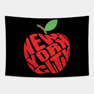 Red Apple New York City Tapestry