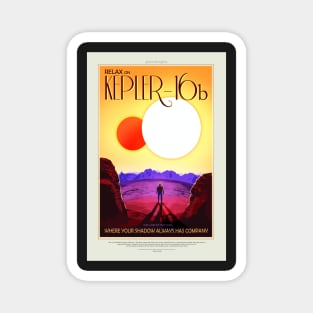 Kepler 16b, Travel Poster Magnet