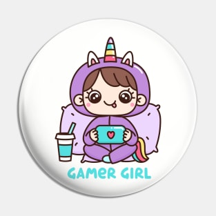 Gamer girl Pin