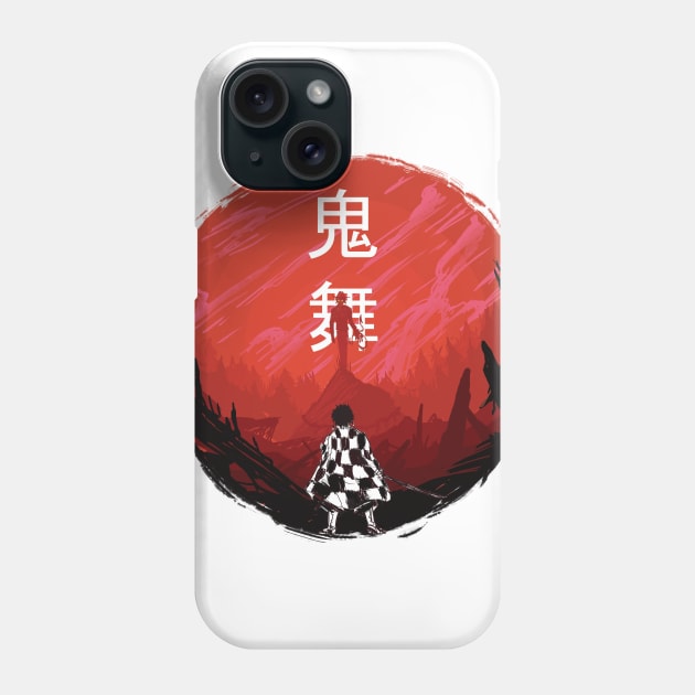 Muzan Curse:Demon Slayer:Kimetsu No Yaiba Phone Case by Vertei