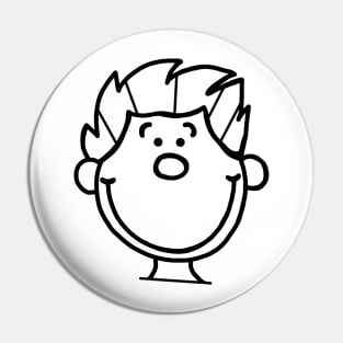 Grinning child Pin