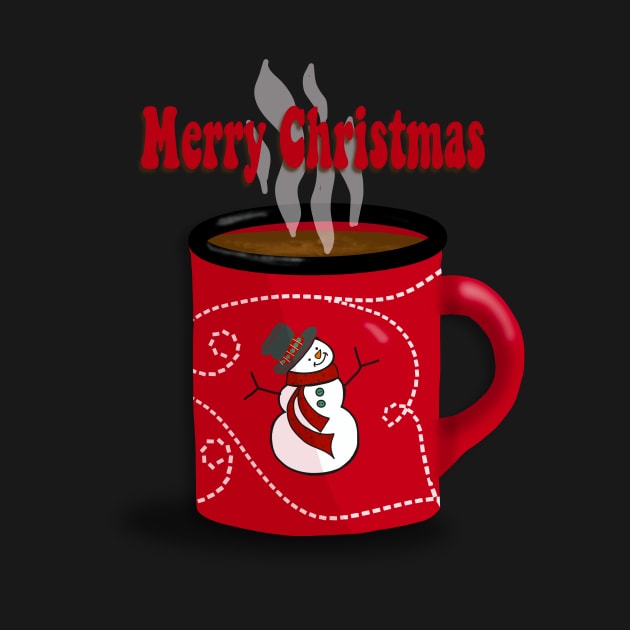 Merry Christmas Snowman Mug by donna.norton.520