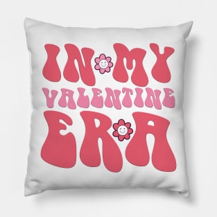 Retro Groovy In My Valentine Era Valentine Day Womens Girls Pillow