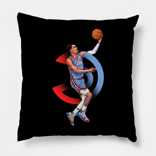 Trae Young Pillow by lazartemarjun