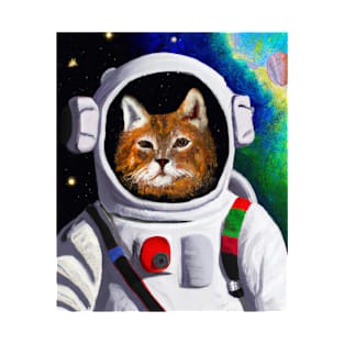 Funny astraunot cat Design cat lovers Cool space lover T-Shirt