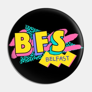 Belfast, Northern Ireland Retro 90s Logo Pin